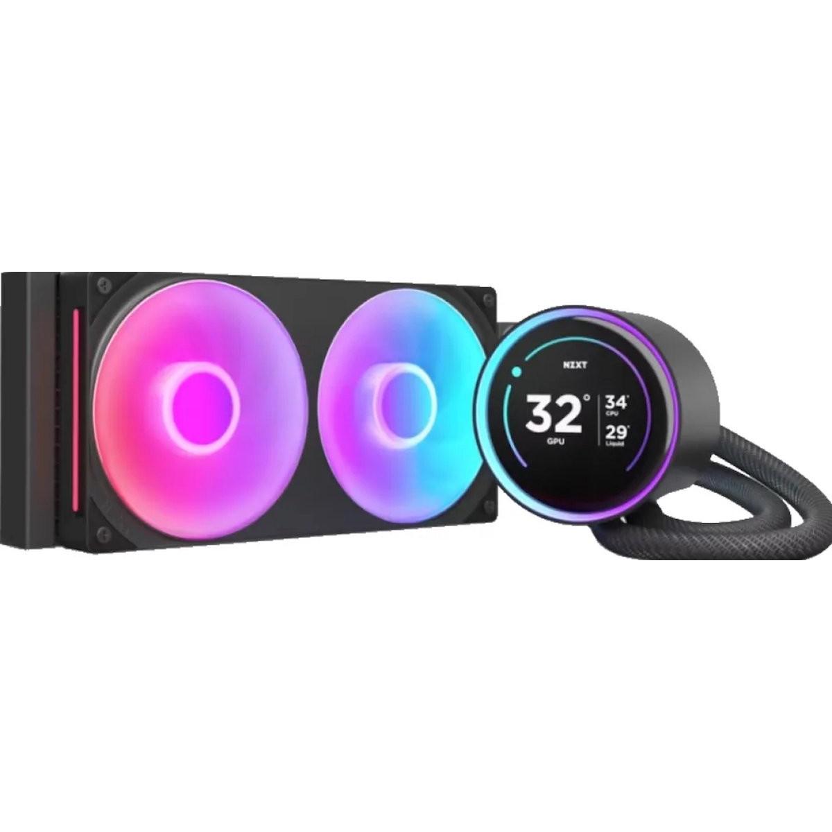 NZXT Raffreddatore a Liquido Kraken Elite RGB, CPU Wasserkühler, Schwarz