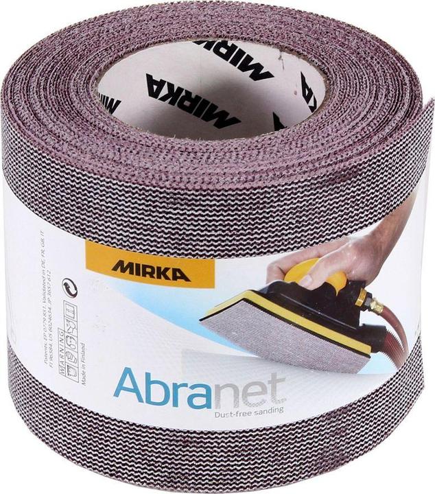 Actual product image Mirka ABRANET Rouleau de papier abrasif 115 mm x 10 m P180 Klett (545BY001803R) (P80)