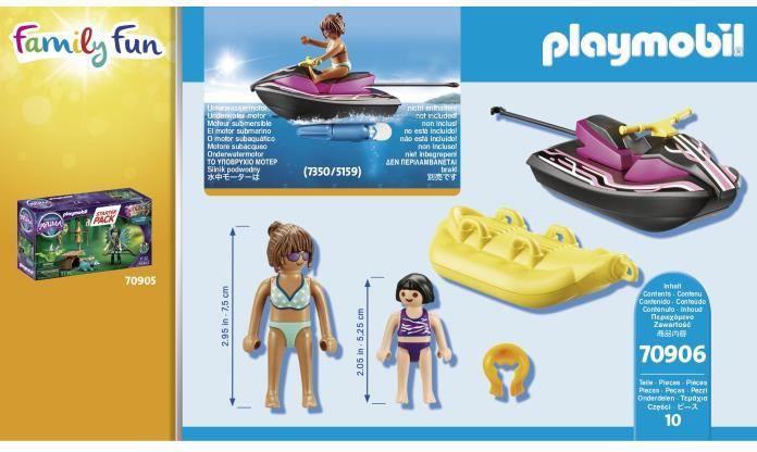 Image du produit Playmobil Set de démarrage scooter des mers avec bateau banane (70906, Playmobil Family Fun)