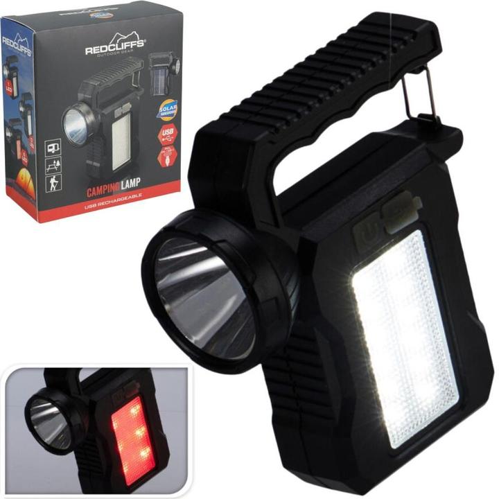 Produktbild Redcliffs Flashlight Camping Lamp USB Charging and Solar
