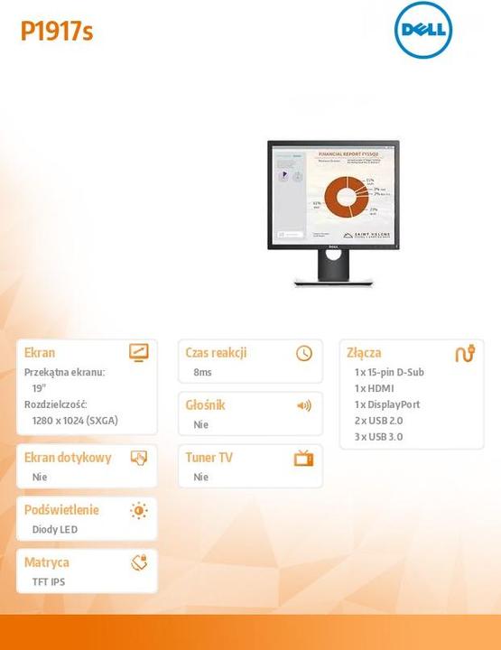 Image du produit Dell P1917s (1280 x 1024 pixels, 19")