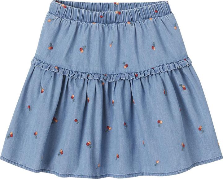 Actual product image Vertbaudet Bestickter Mädchen Jeansrock (140)