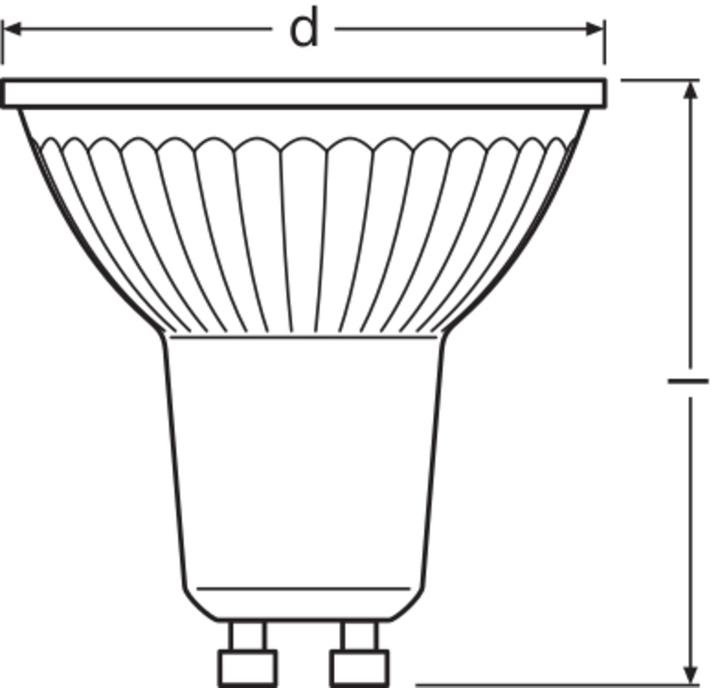 Image du produit Osram Base (GU10, 4.30 W, 350 lm, 2 x, F)