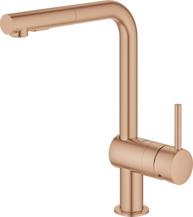 Produktbild Grohe Küchenarmatur mit Handbrause Minta warm sunset gebürstet 30274