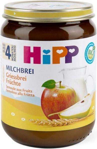 Hipp MILCHBREI Griessbrei Früchte (190g) (310 g)