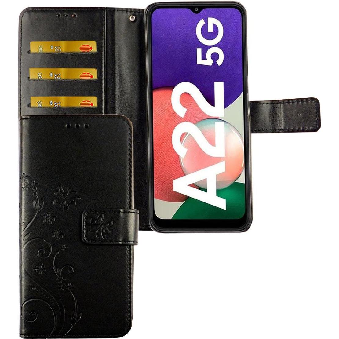 Thumbnail - König Design Handyhülle für Samsung Galaxy A22 5G Case Cover Schutztasche Schutzhülle Tasche (Samsung Galaxy A22 5G), Sm...