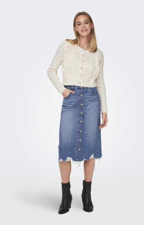 Produktbild Only Hohe Taille Langer Rock Jeansrock (S)