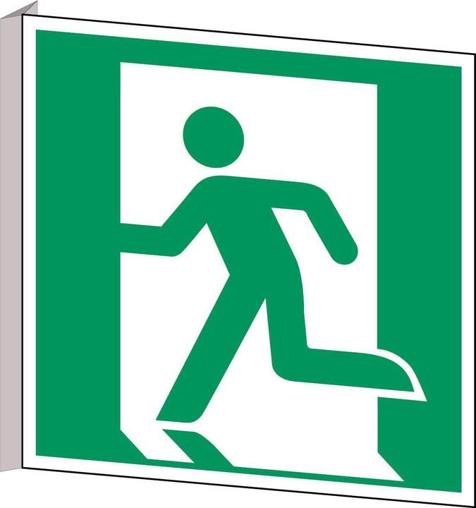 Energy Label Brady ISO safety sign - Emergency exit left