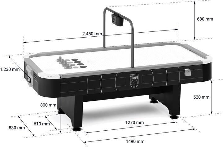 Actual product image Sportime Airhockey-Tisch Turnier, 8 ft