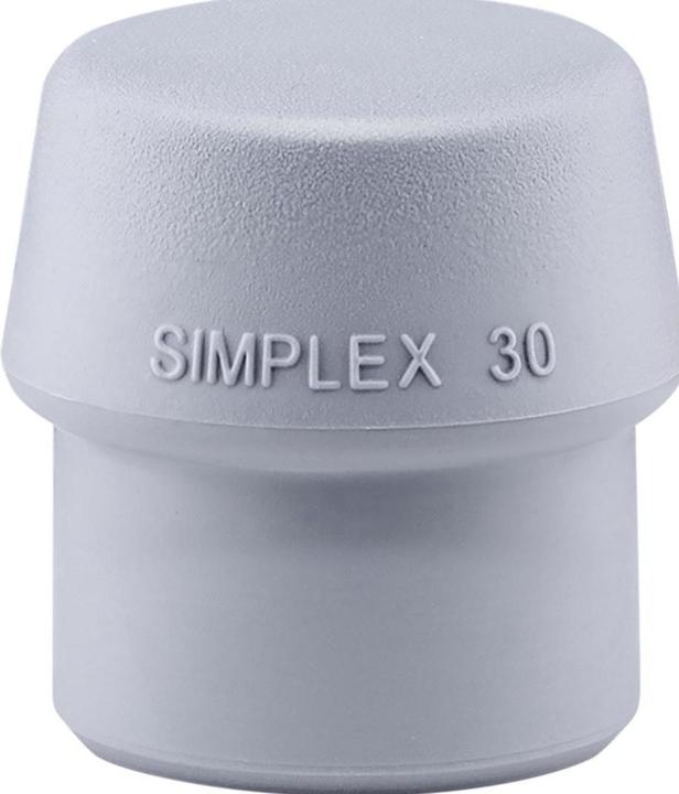 Image du produit Halder Tête de marteau SIMPLEX Ø 30 mm TPE-mid gris mi-dur