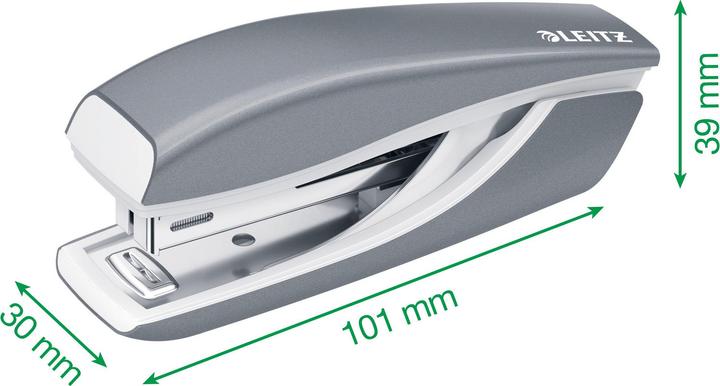 Actual product image Leitz Mini NeXXt WOW stapler red metallic (10 Sheets)