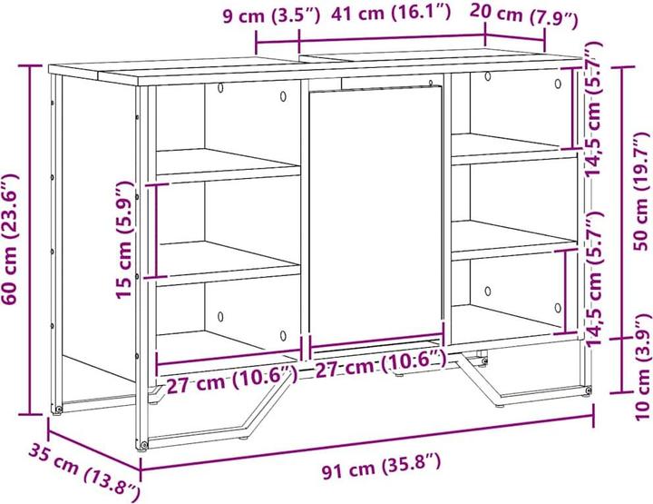 Produktbild vidaXL Badezimmer Schrank