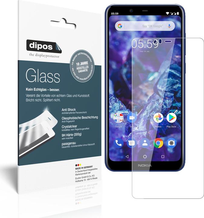 Actual product image Dipos Screen Protector Anti-Shock (2 pcs., Nokia 5.1 Plus)