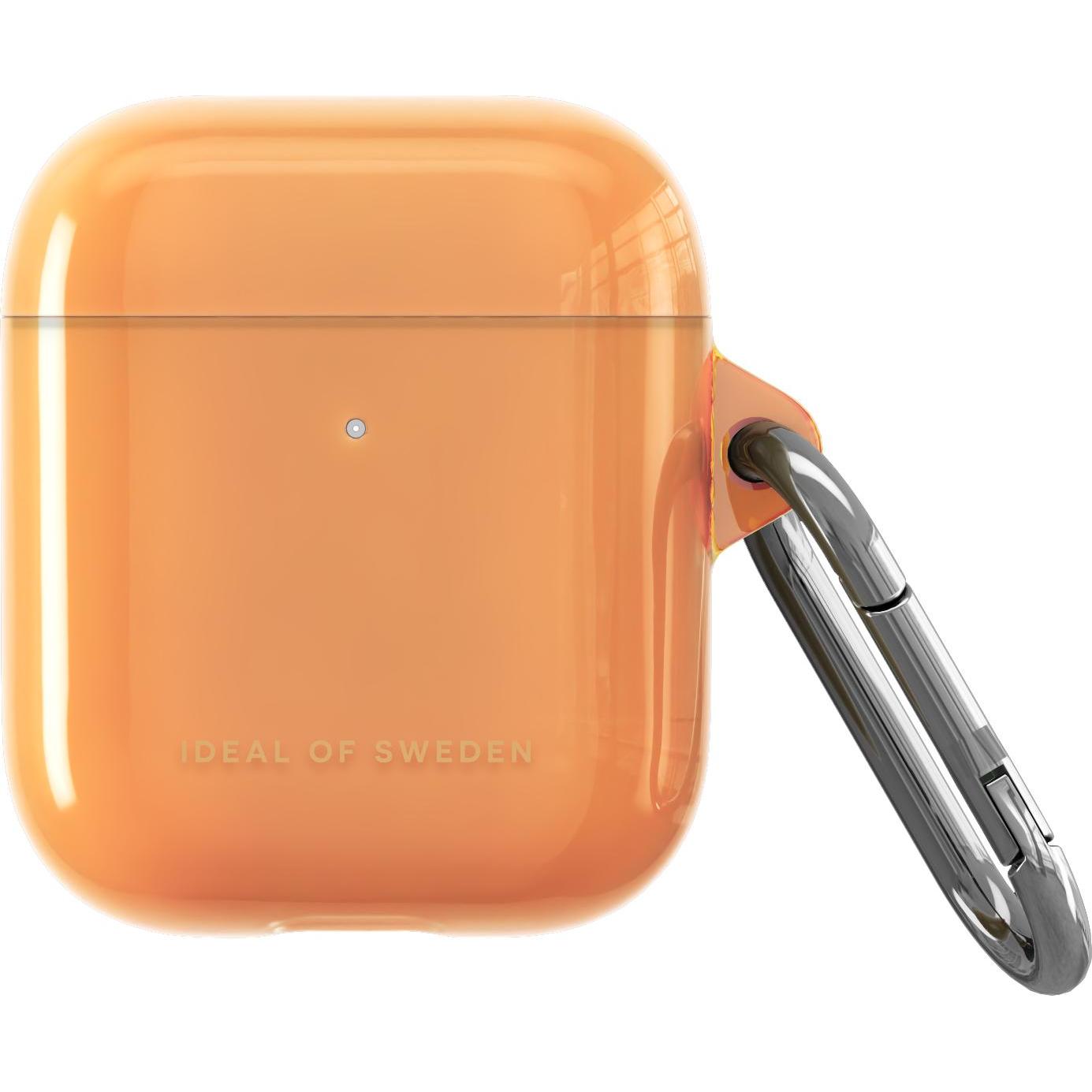iDeal Of Sweden Airpods laadimiskarbiümbris (1/2 gen) Clear Case, Orange Spritz (Kopfhörer Hülle), Kopfhörertasche + Sch...
