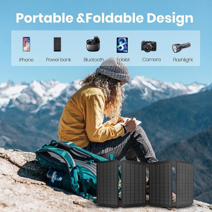 Produktbild FlexSolar Faltbares Solar-Ladegerät (30 W)
