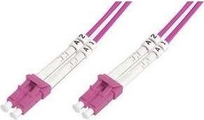 Actual product image Digitus fiber optic patch cable LC to LC multimode OM4 - 50/125 m duplex color RAL4003, length 5m (5 m)