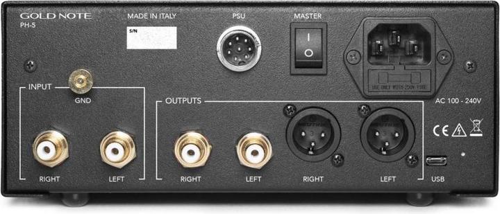 Produktbild Gold Note PH-5 Bravo - MM/MC High End Phono Vorverstärker - schwarz -