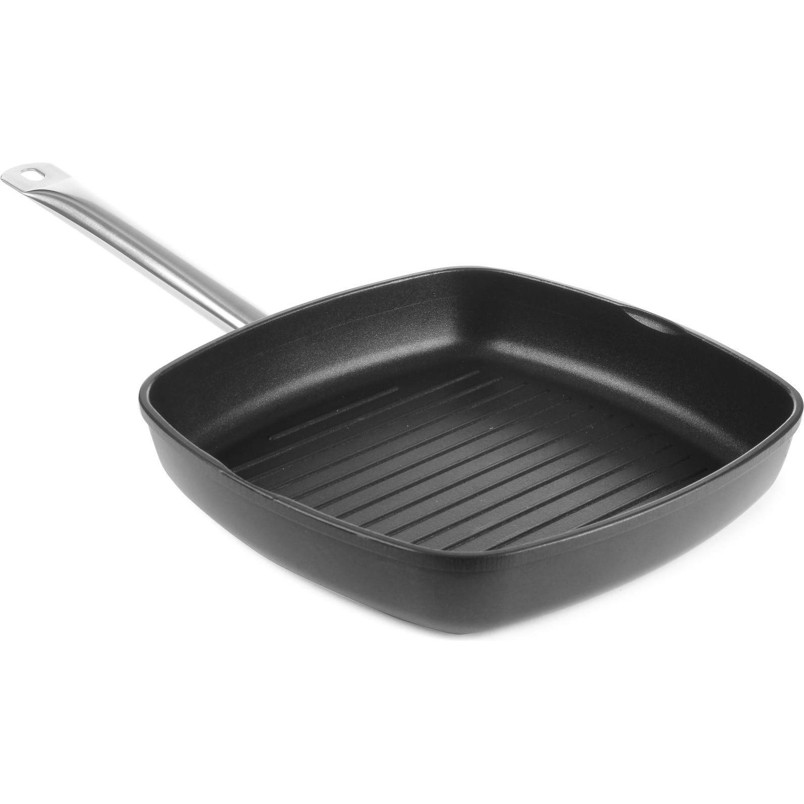 Hendi Alu-Grillpfanne, Pfanne + Kochtopf, Schwarz
