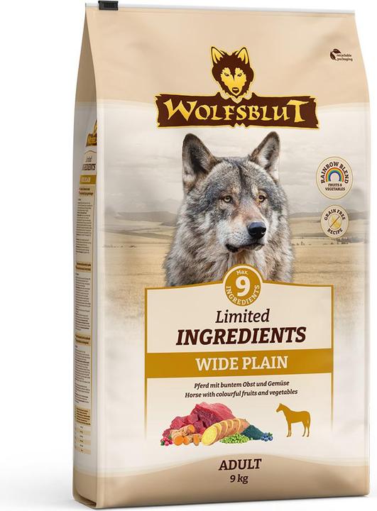 Actual product image Wolfsblut Limited Ingredients Adult Wide Plain for dogs 9 kg (Adult, 1 pcs., 9000 g)