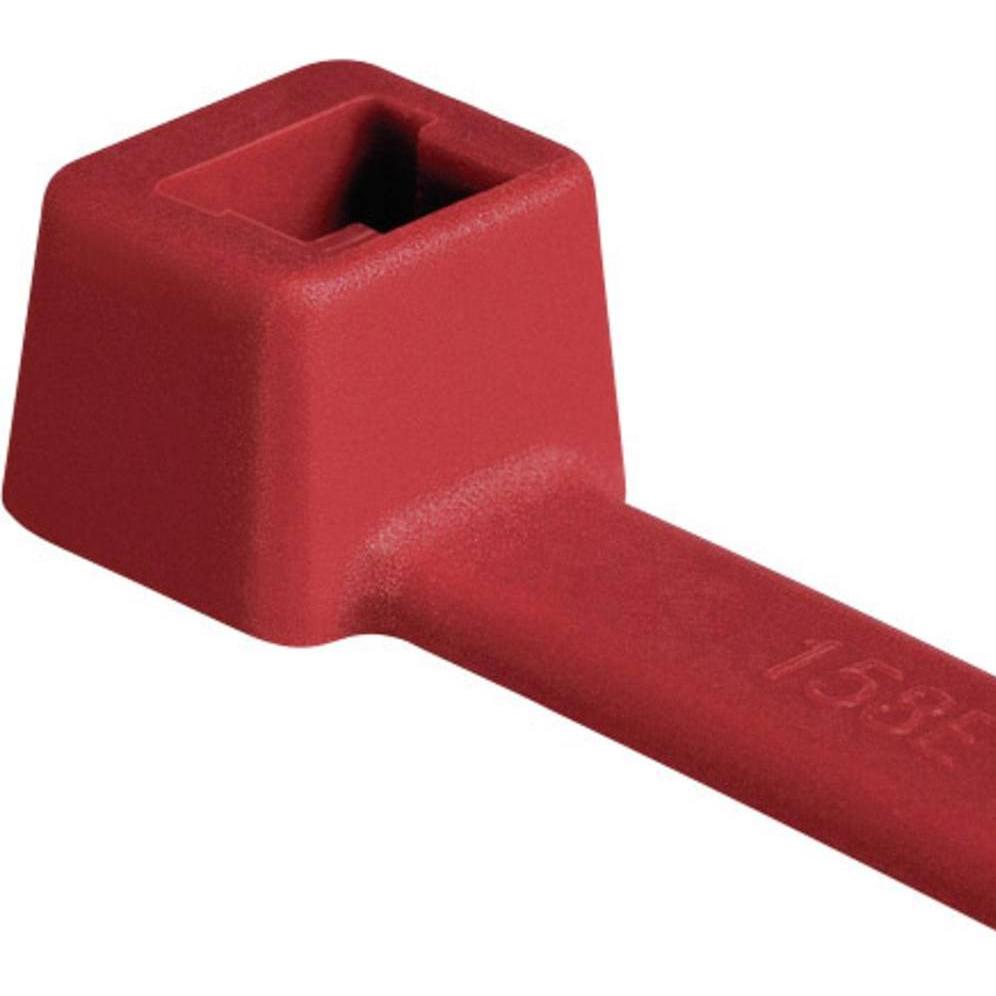 HellermannTyton, Kabelbinder, Kabelbinder T50R rot (Kunststoffkabelbinder, 200 mm, 100 Stk.)