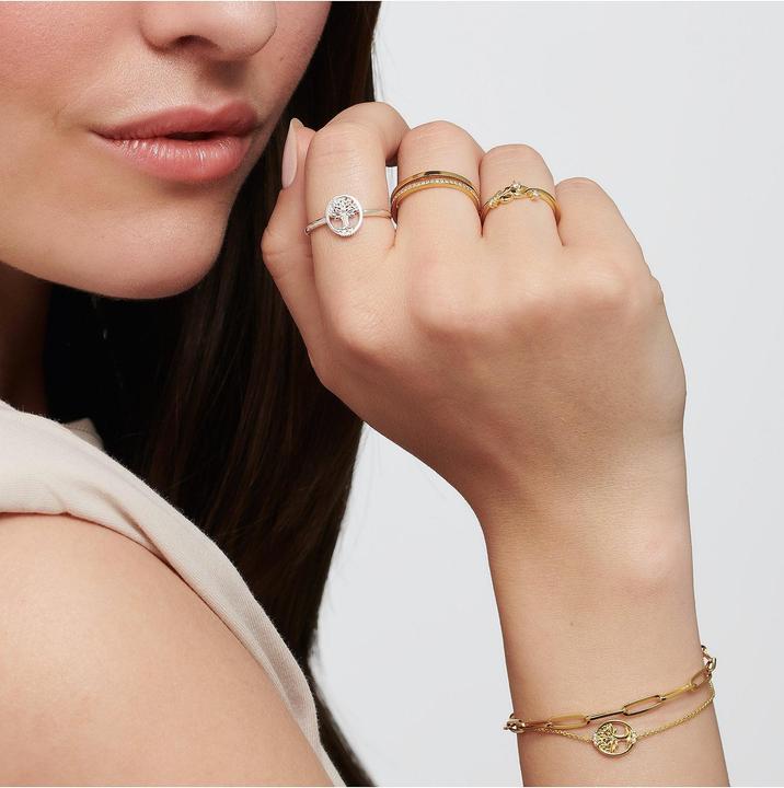 Immagine prodotto Thomas Sabo Bracciale albero dell'amore (19 cm, Argento 925, Con pietra/e)
