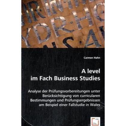 A level im Fach Business Studies, Fachbücher von Carmen Hahn