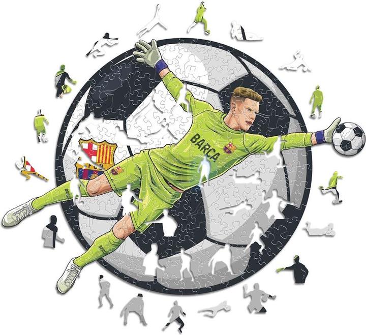 Produktbild Iconic FC Barcelona - Ter Stegen - Holz Puzzle Grösse L (500 Teile) (500 Teile)