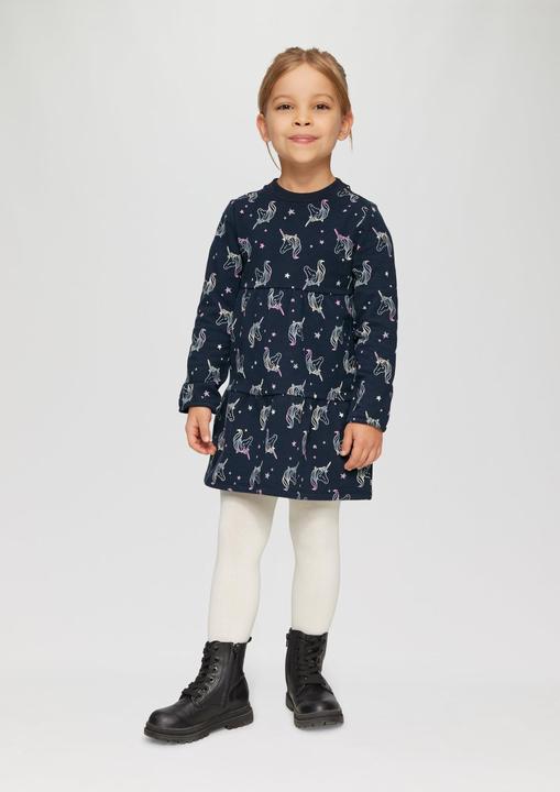 Actual product image S.Oliver Kleid Weiches Sweat-Kleid mit All-over-Print (140)