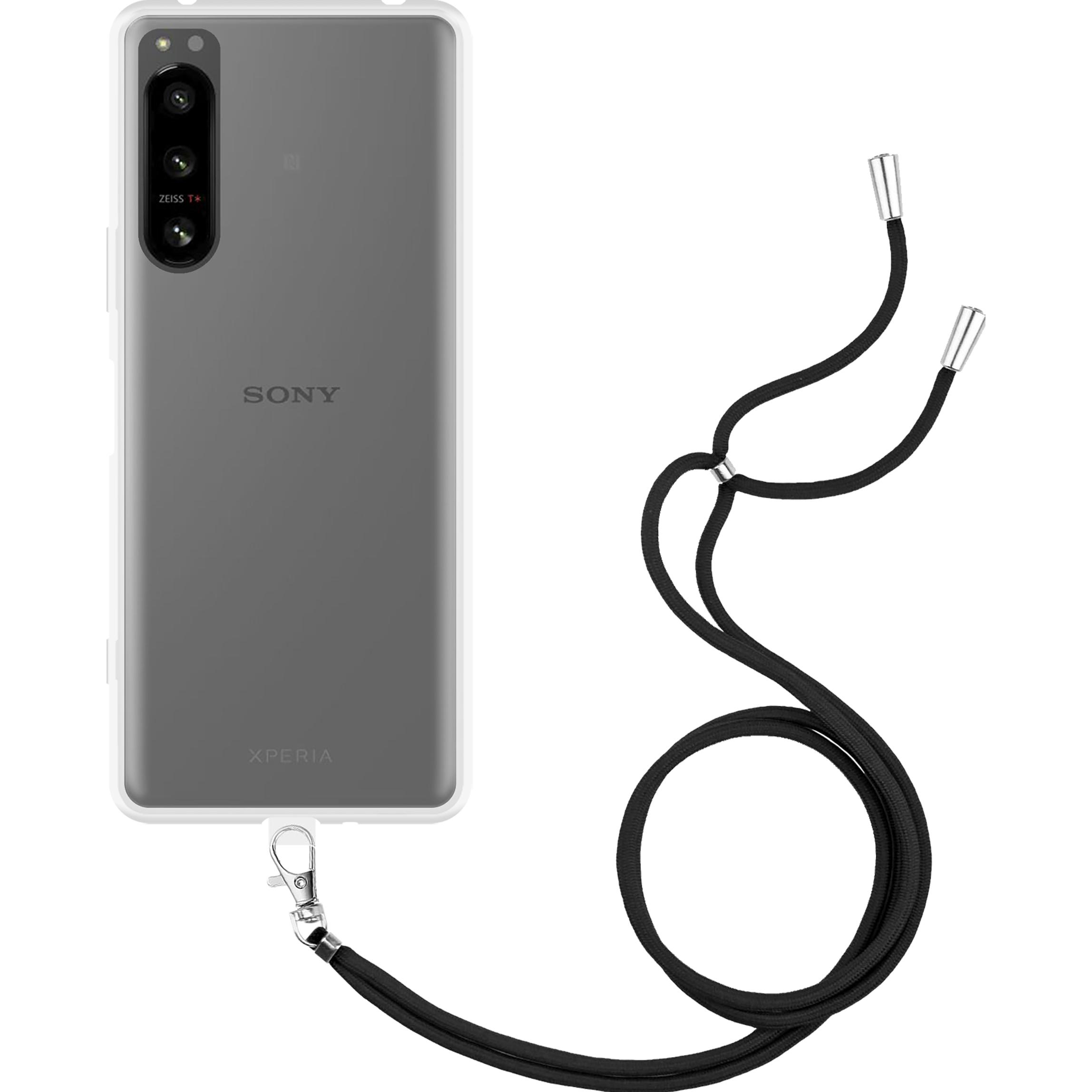 Thumbnail - Cazy Handykette Hülle Kompatibel mit Sony Xperia 5 IV - Silikon Handyhülle mit Band Necklace Hülle -, Handykette, Transp...