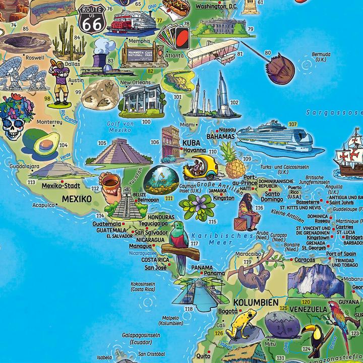 Immagine prodotto Mappa del mondo per bambini, 1:20.000.000, piegata, freytag & berndt