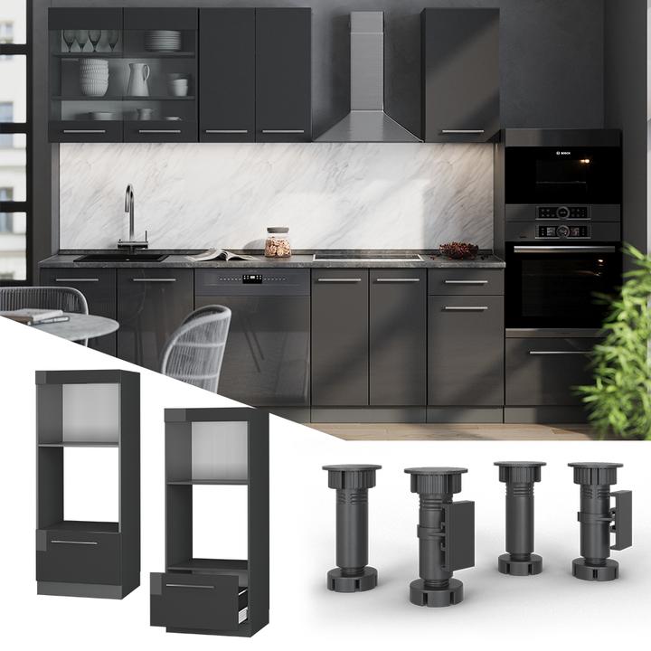 Produktbild Vicco Mikrowellenschrank Fame-Line (60 x 58.10 x 153.60 cm)