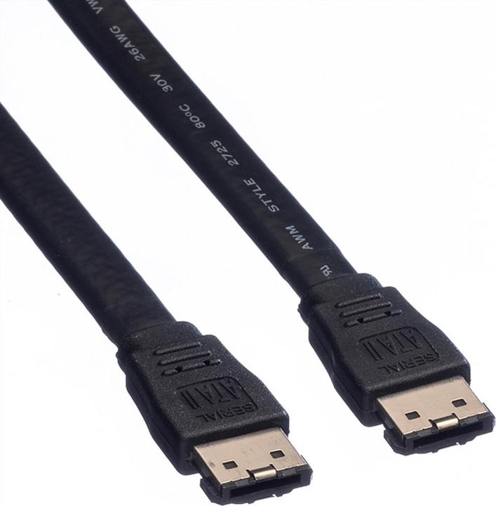 Image du produit Roline Câble pour disque dur externe, eSATA 3.0 Gbit/s 1,0m (11.03.1580) (100 cm, eSATA)