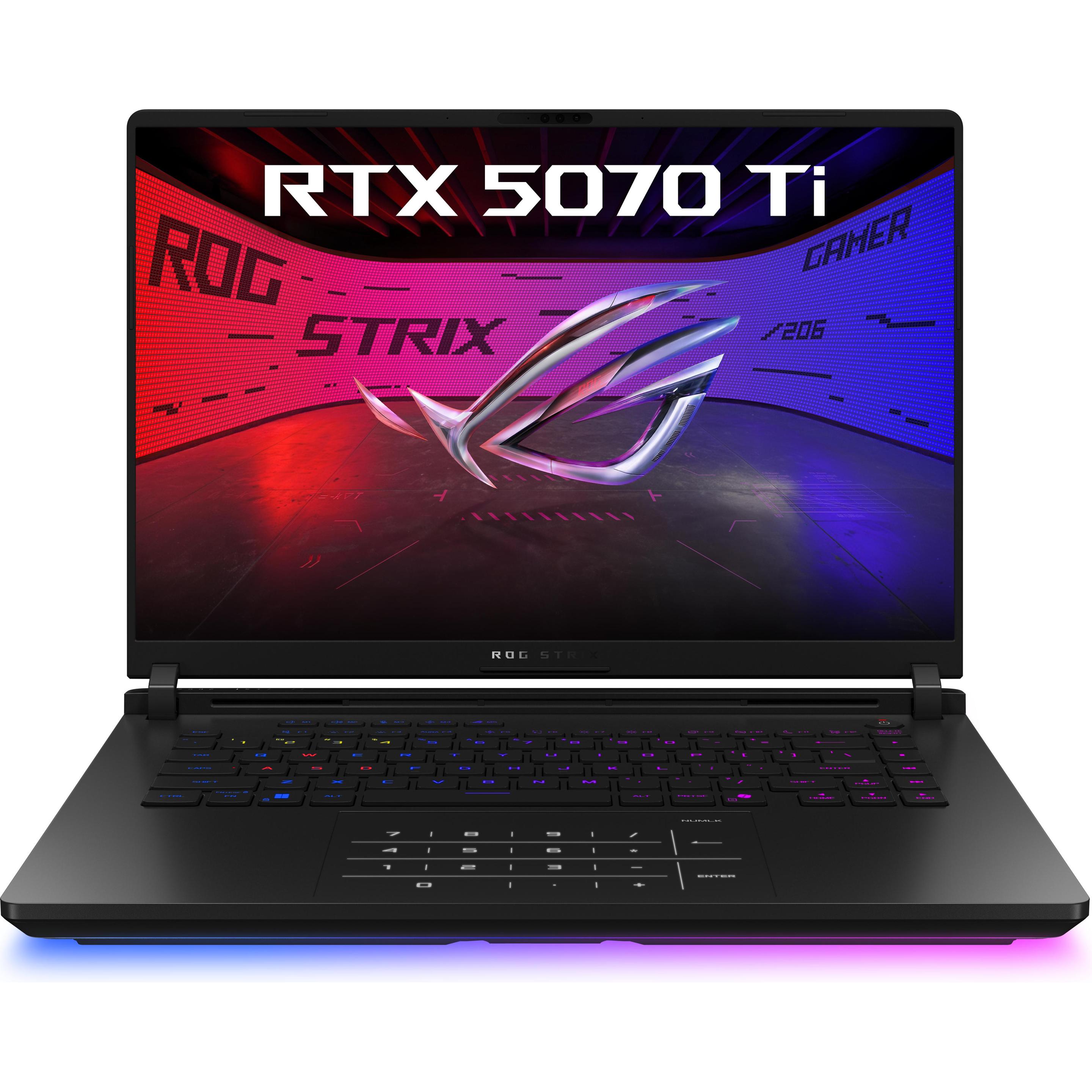 ASUS ROG Strix Scar 16 RTX 5070 Ti (16", 1000 GB, 32 GB, DE, Intel Core Ultra 9 275HX), Notebook, Sc