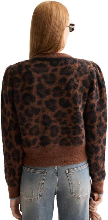 Produktbild Scotch & Soda Fuzzy Jacquard Weste, Peace Leopard, Regular Fit (L)