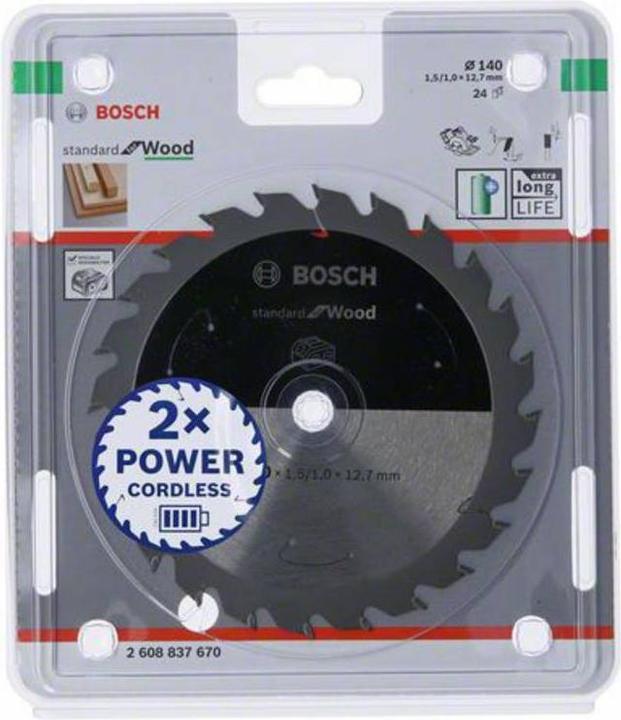 Produktbild Bosch Professional Zubehör PRO Wood cordless Kreissägeblatt, 140 x 1,5 x 12.7 mm