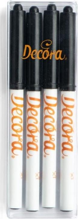 Decora 8er-Packung Dekostifte Schwarz