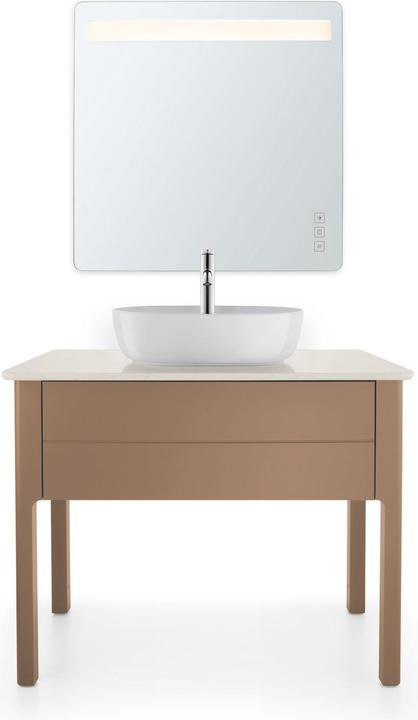 Duravit Aufsatzbecken LUV o ÜL m HLB 500x350mm 1 Hahnloch weiss WG (Aufsatzspülbecken, 35 cm, 50 cm)