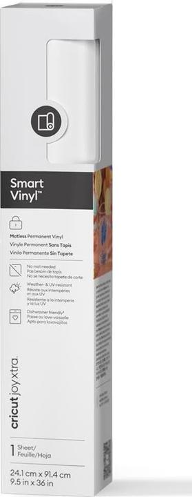 Actual product image Cricut Smart Vinyl Permanent Joy Xtra 24,1x91,5cm 1 sheet White (P)