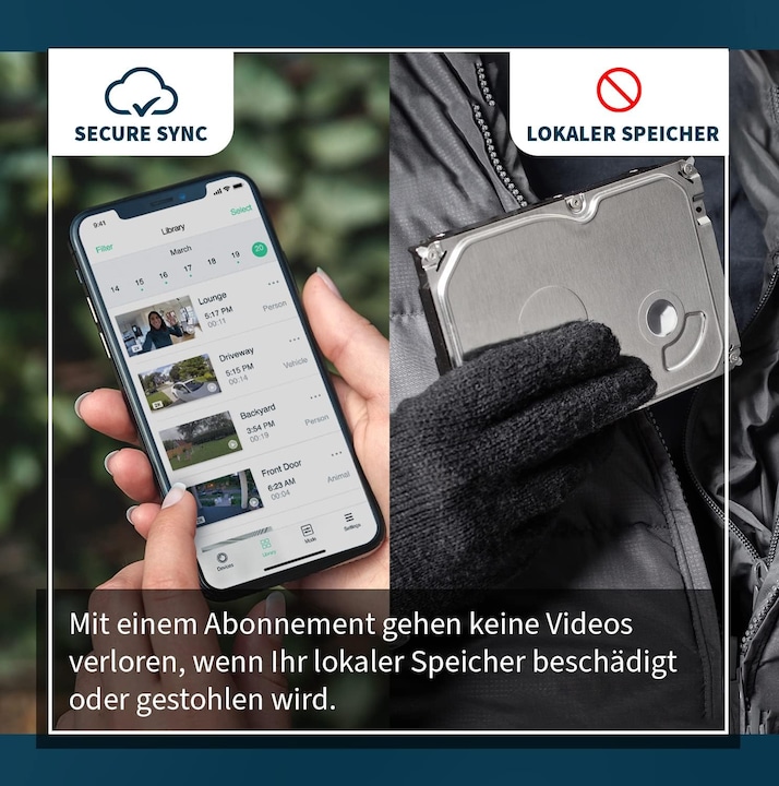 Produktbild Arlo Pro 3 Spotlight Kamera, Zusatzkamera weiss (2560 x 1440 Pixels)