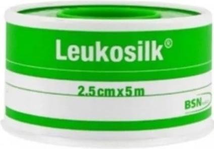 Produktbild BSN Leukosilk 2,5 cm x 5 m Fixierpflaster, 1 St. Pflaster (1 x)