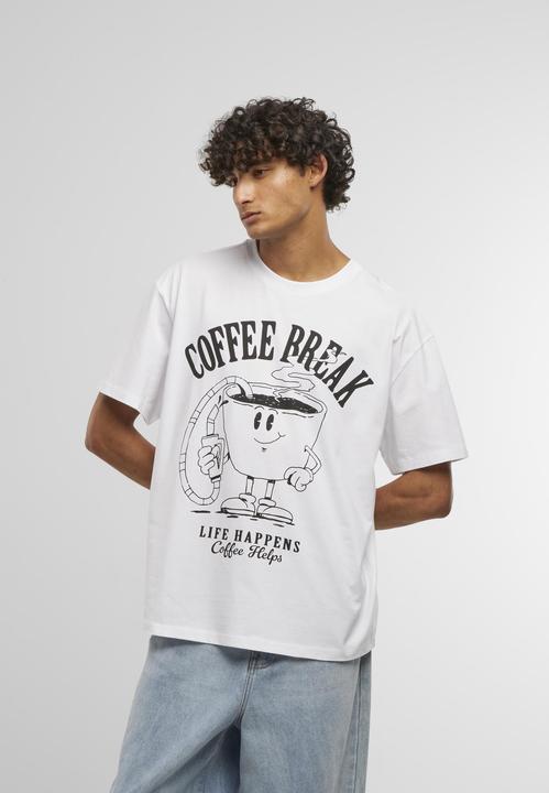 Produktbild Mister Tee MisterTee Life Happens Coffee Helps Oversize Tee - 201323 (L)
