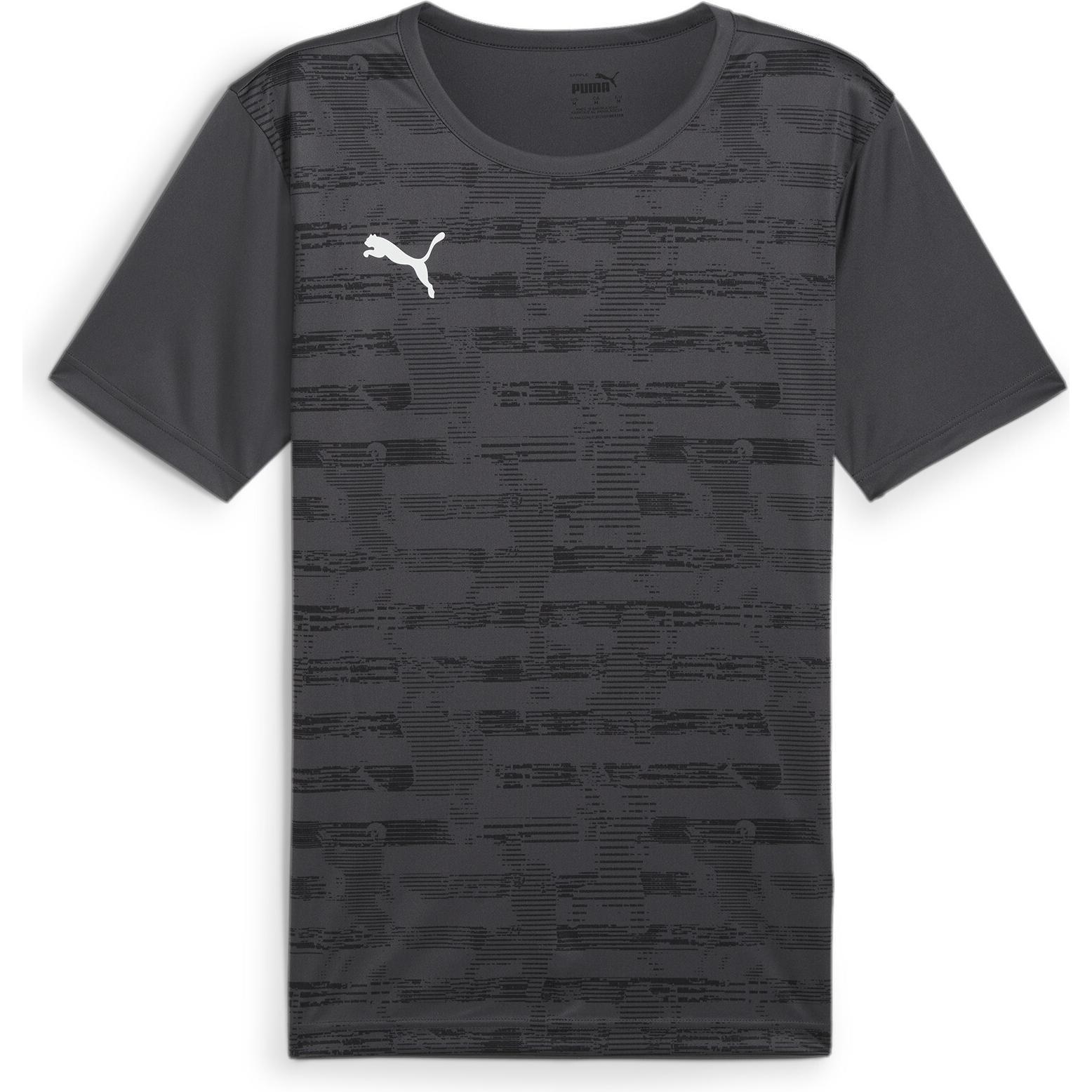 Puma, Herren, Sportshirt, individualRISE Graphic Jersey (L), Grau, L