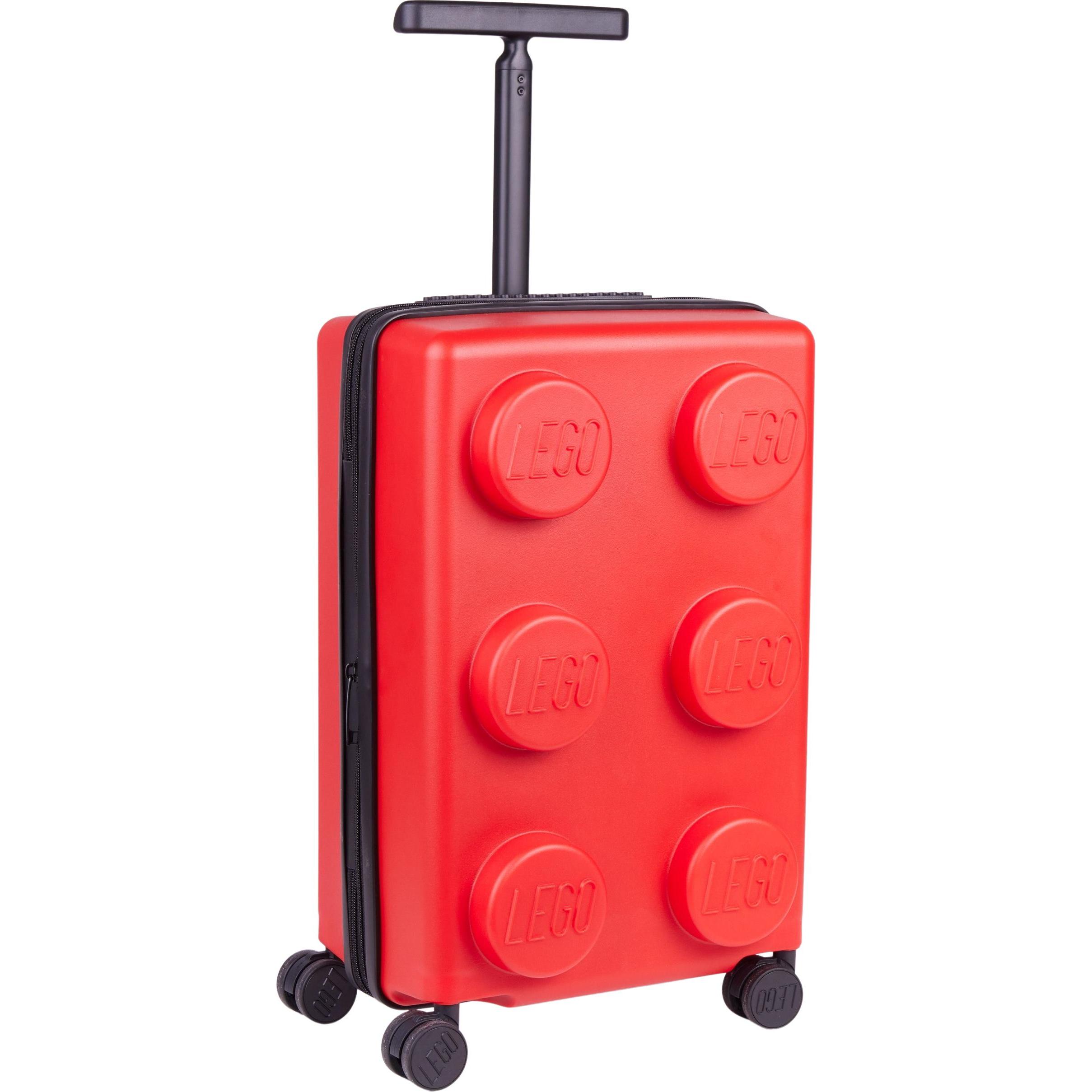 LEGO, Koffer, Brick 2x3 Trolley Expandable - Bright Red (20290-0021), Rot, (31 l, Handgepäck (bis 50l))