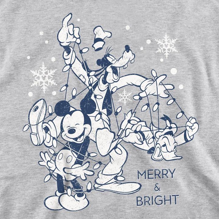 Produktbild Disney Merry Bright And Tied Up In Lights Sweatshirt meliert (M)