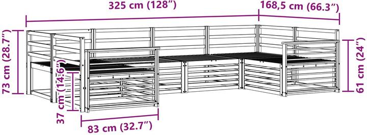 Produktbild vidaXL Outdoor-Sofa