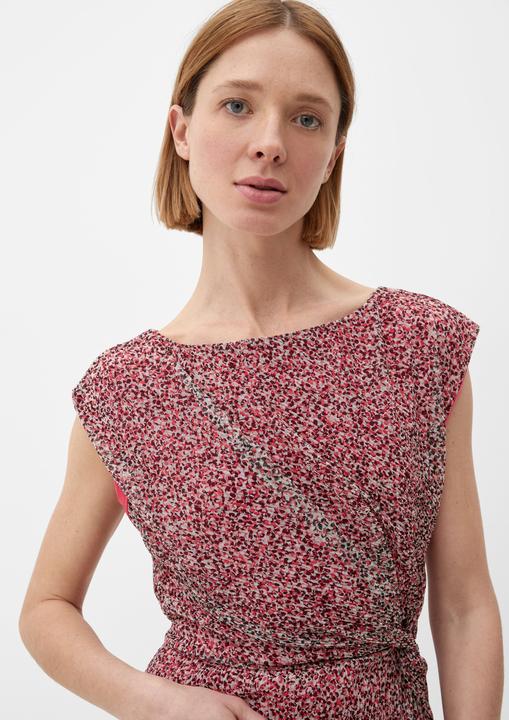 Produktbild s.Oliver Kleid Mesh-Kleid mit Plisseefalten (44)