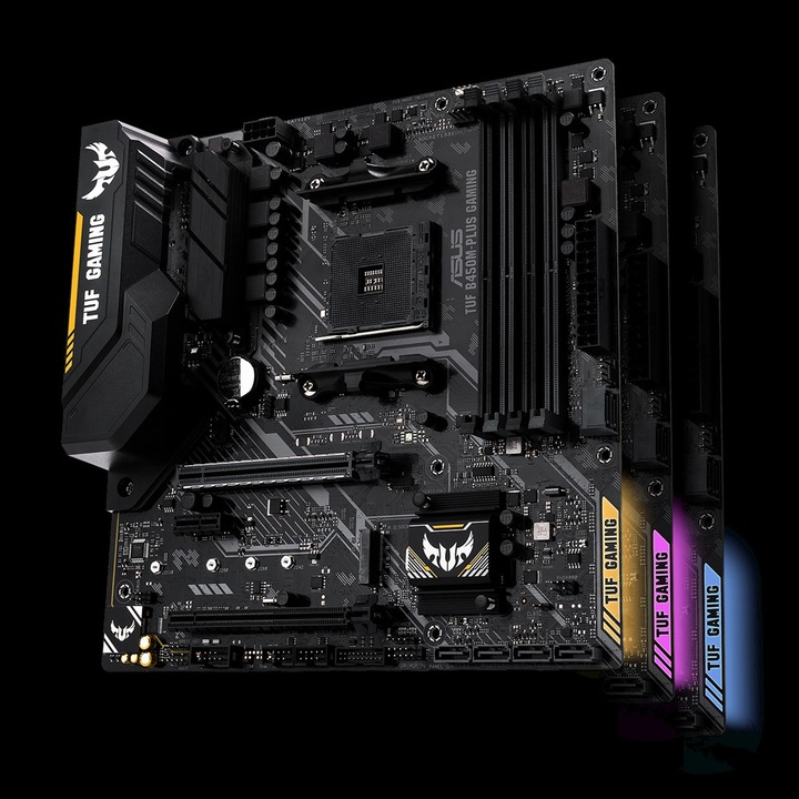 Produktbild ASUS TUF B450M-Plus Gaming (AM4, AMD B450, mATX)