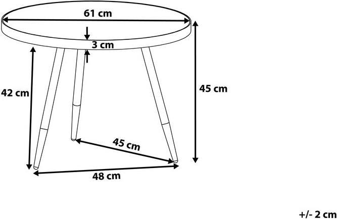 Produktbild Beliani Ramona (61 x 61 x 45 cm)