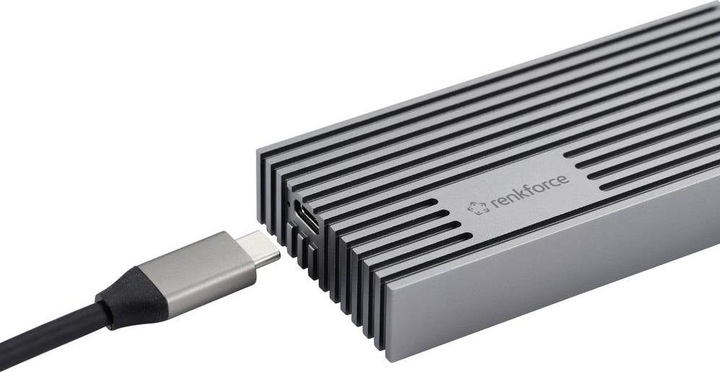 Actual product image Renkforce RF-5596326 M.2 hard drive enclosure M.2 2280 USB 4 (M.2 2280)