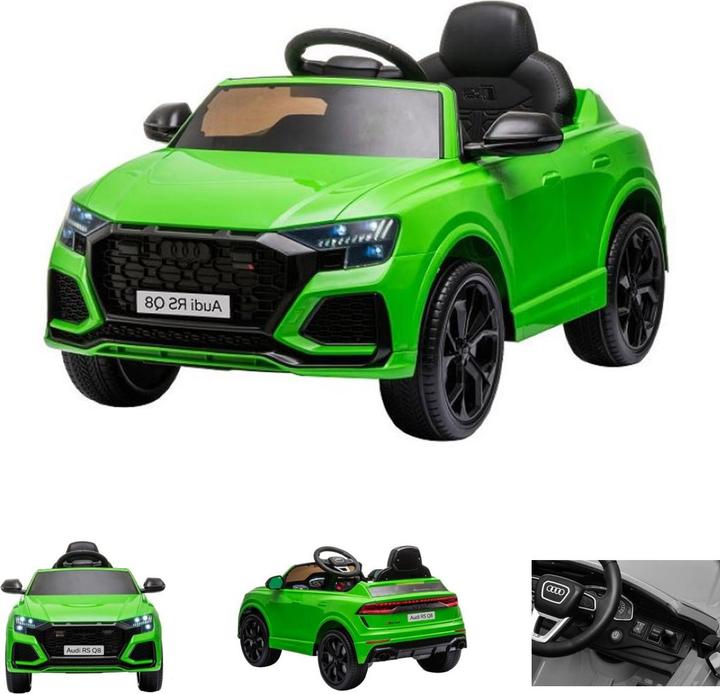 Produktbild Es-toys Kinderfahrzeug grün - Elektro Auto "Audi RS Q8" - Lizenziert - 12V7A Akku Und 2 Motoren- 2,4Ghz (12 V)